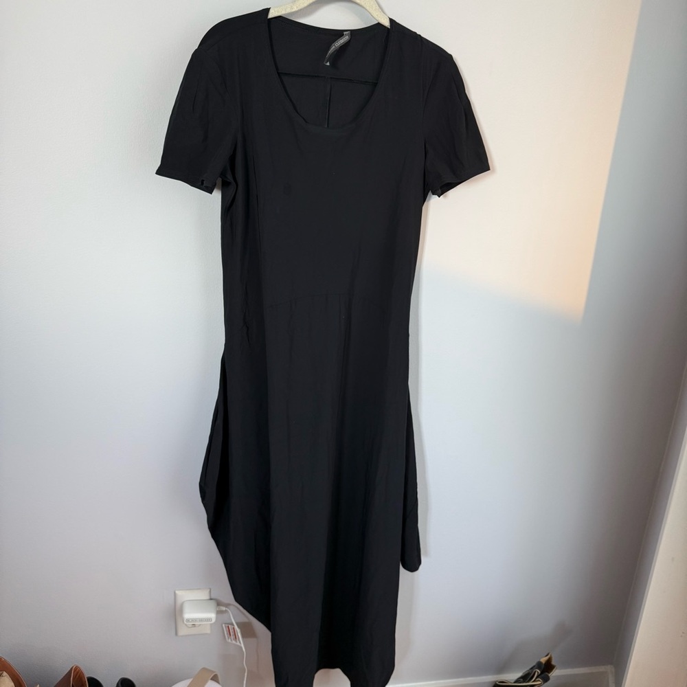 Elemente Clemente Asymmetrical Charcoal Dress